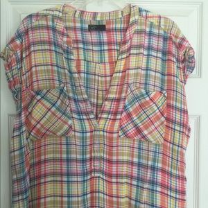 GAP plaid top